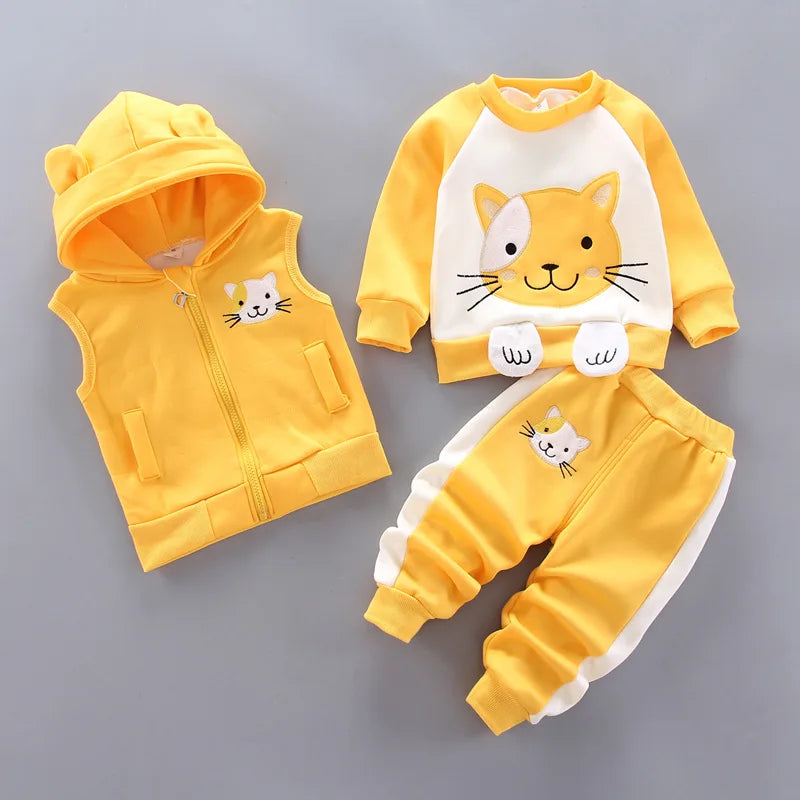 Warm & Cozy 3-Piece Baby Fleece Set