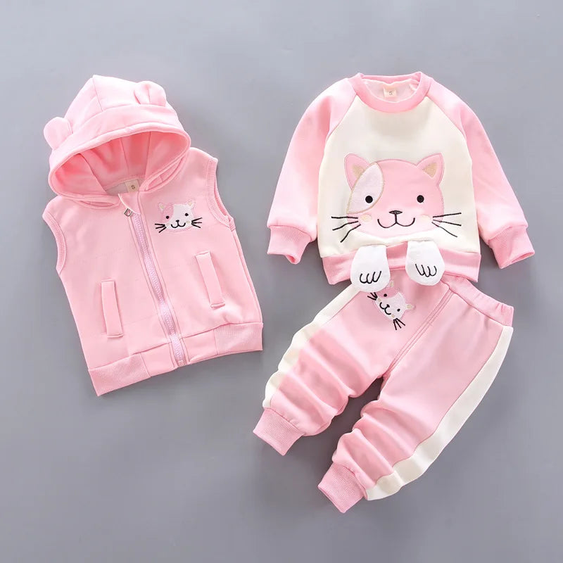 Warm & Cozy 3-Piece Baby Fleece Set