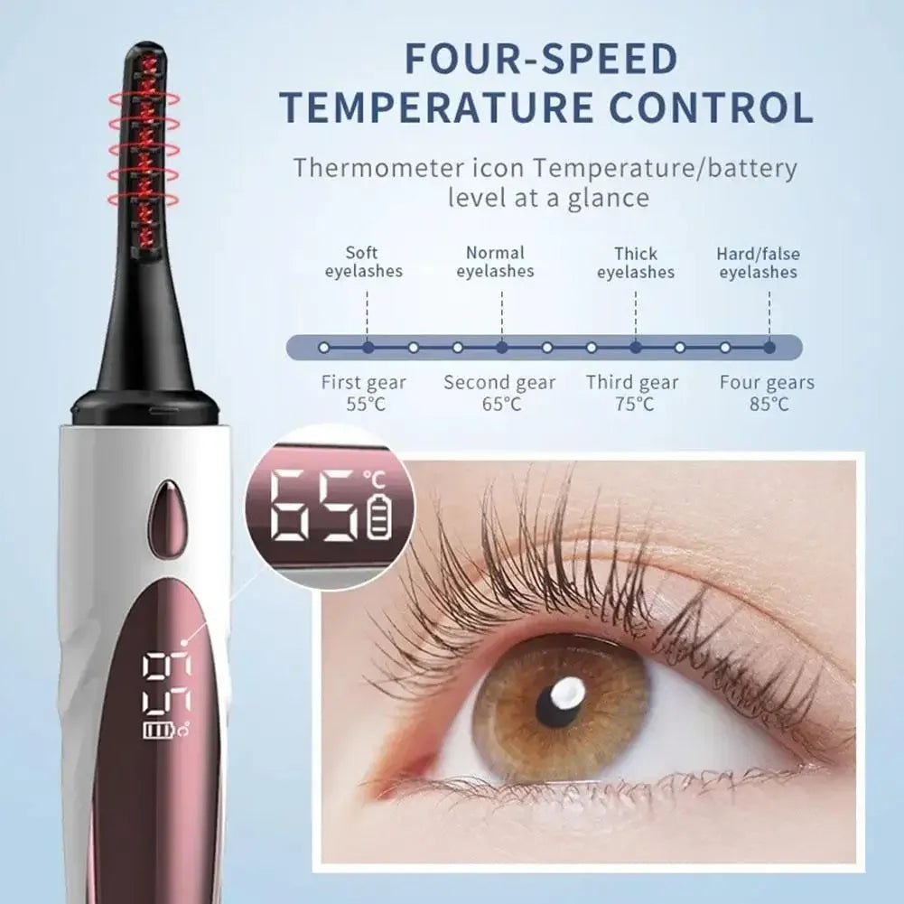 Instant Lash Lift & Definition Heated Eyelash Curler – USB Rechargeable
