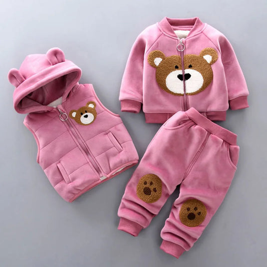 Warm & Cozy 3-Piece Baby Fleece Set